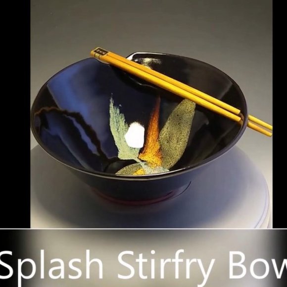 vintage Studio 55 set of 3 small Splash stir fry bowls NWOT - Picture 14 of 14